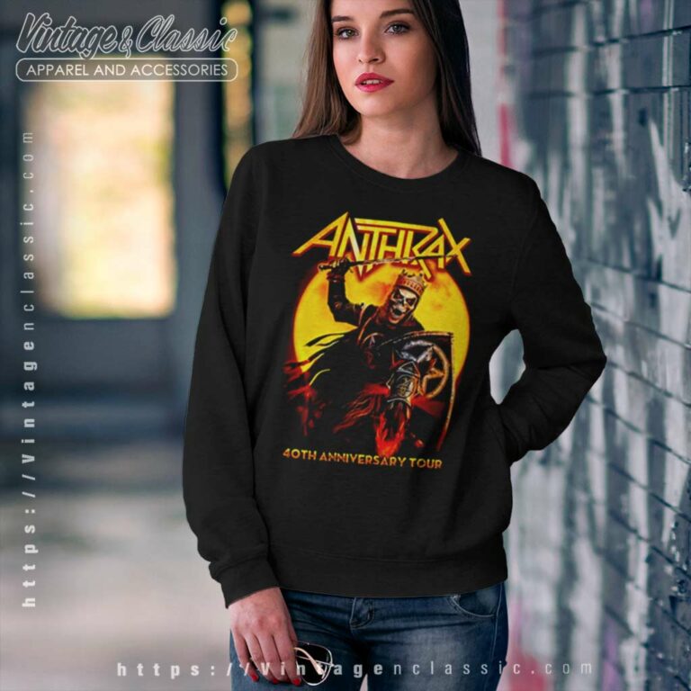 Anthrax 40th Anniversary Sweatshirt Anthrax 40th Anniversary Sweatshirt