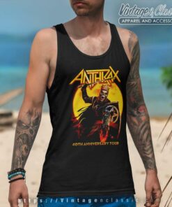 Anthrax 40th Anniversary Tank Top Racerback