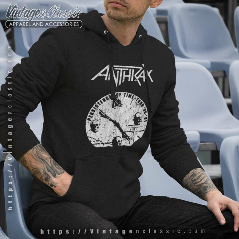 Anthrax Broken Clock Hoodie Anthrax Broken Clock Hoodie