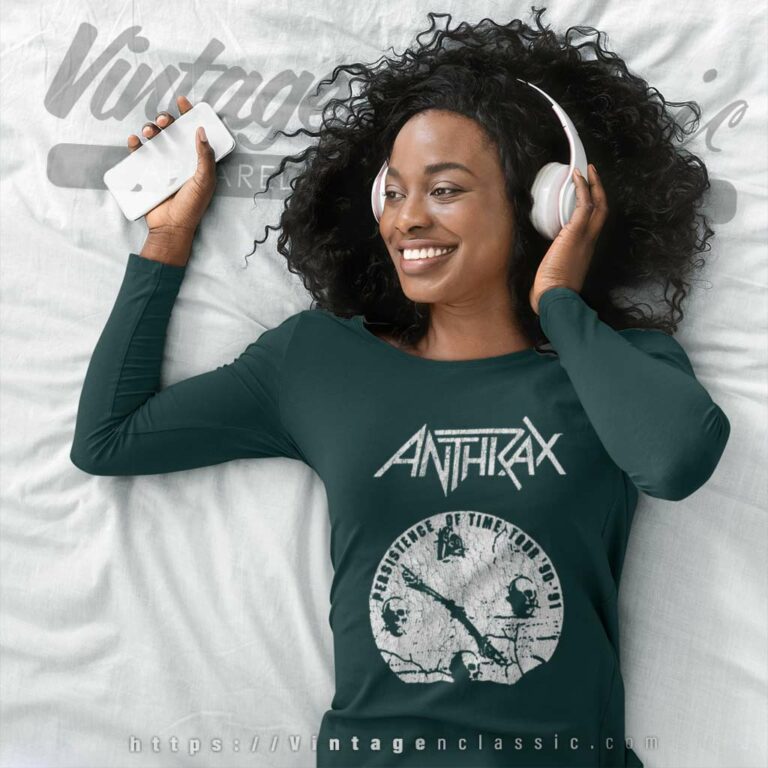 Anthrax Broken Clock Long Sleeve Tee Anthrax Broken Clock Long Sleeve Tee