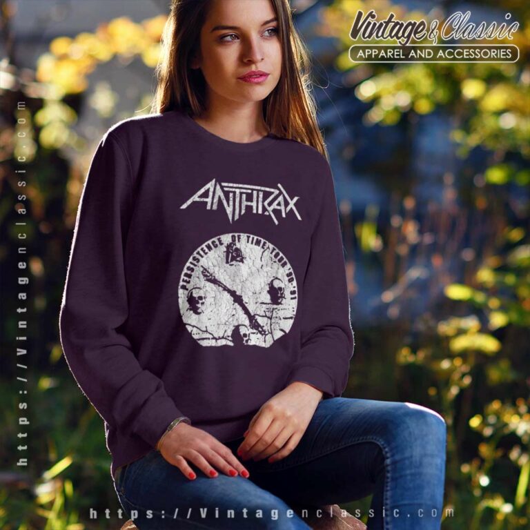Anthrax Broken Clock Sweatshirt Anthrax Broken Clock Sweatshirt