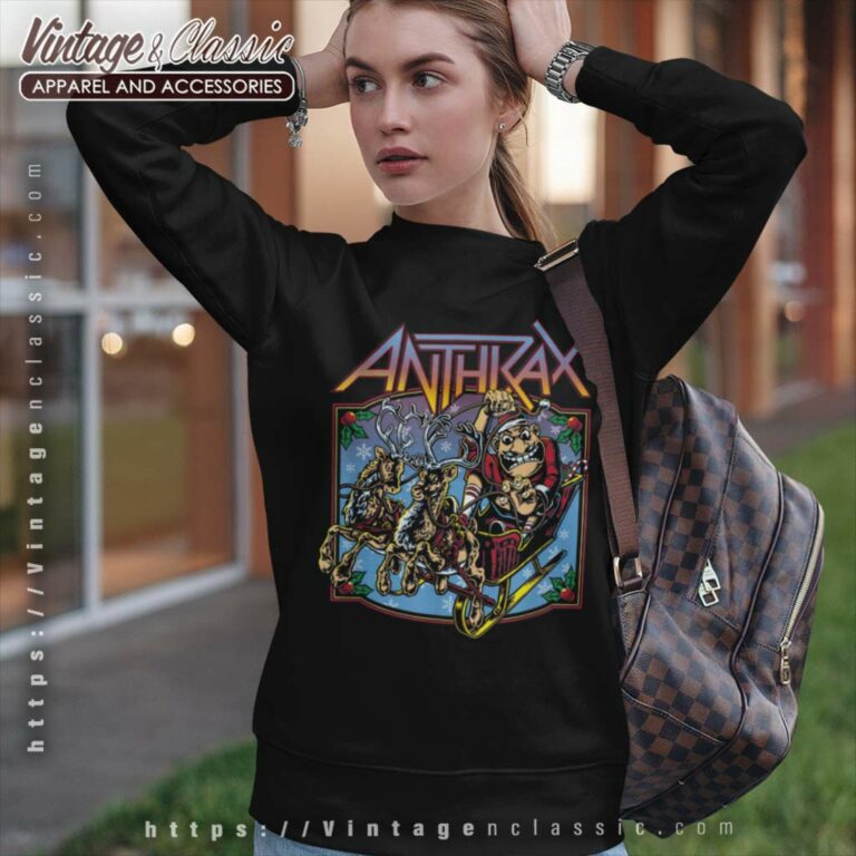 Anthrax Christmas Is Coming Sweatshirt Anthrax Christmas Is Coming Sweatshirt