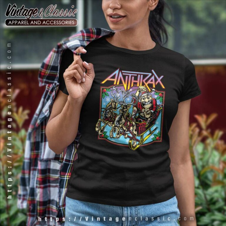 Anthrax Christmas Is Coming Women TShirt Anthrax Christmas Is Coming Women TShirt