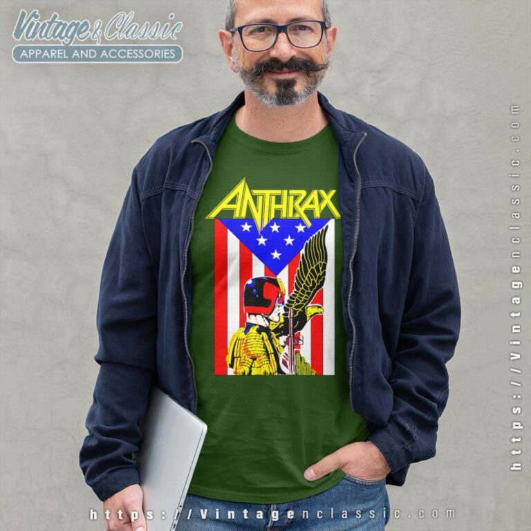 Anthrax Dredd Eagle Long Sleeve Tee Anthrax Dredd Eagle Long Sleeve Tee