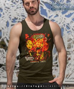 Anthrax Europe 2022 Tour Tank Top Racerback