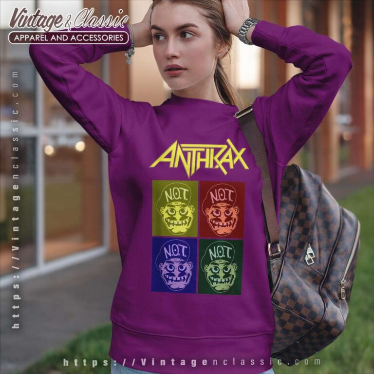 Anthrax Exclusive Not Man Pop Art Sweatshirt Anthrax Exclusive Not Man Pop Art Sweatshirt