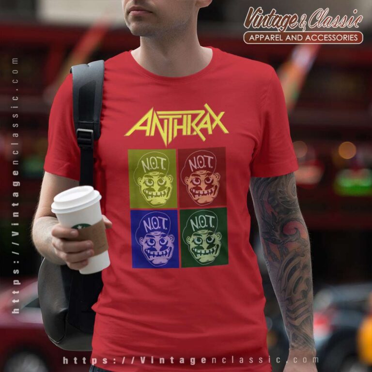Anthrax Exclusive Not Man Pop Art T Shirt Anthrax Exclusive Not Man Pop Art T Shirt