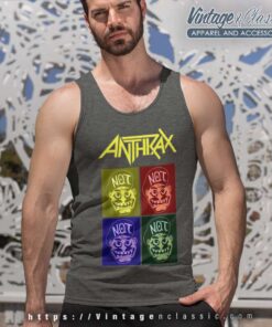 Anthrax Exclusive Not Man Pop Art Tank Top Racerback