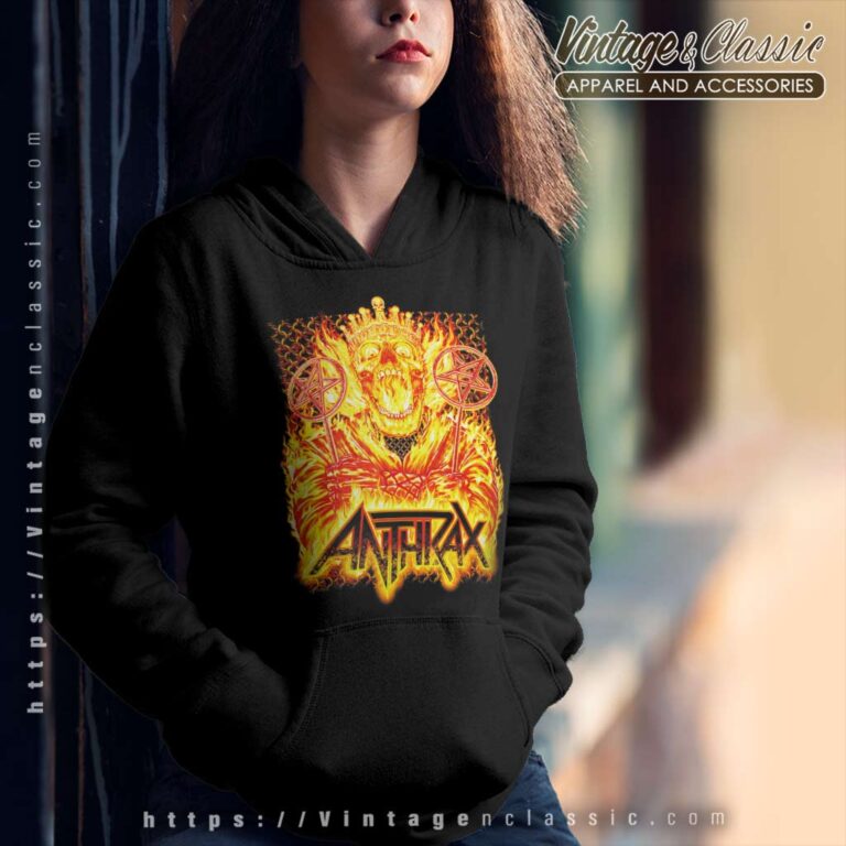 Anthrax Flames Tour Cityback Hoodie Anthrax Flames Tour Cityback Hoodie