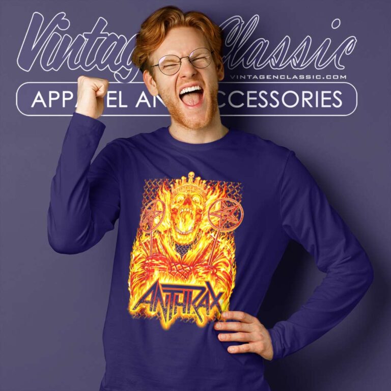 Anthrax Flames Tour Cityback Long Sleeve Tee Anthrax Flames Tour Cityback Long Sleeve Tee
