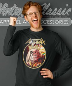 Anthrax King Not Man Mask Long Sleeve Tee