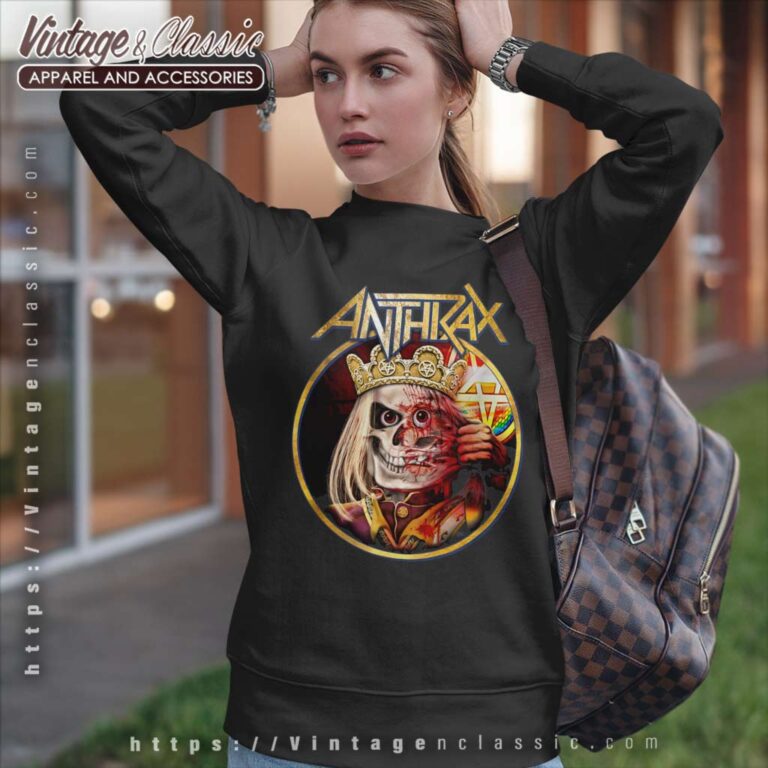 Anthrax King Not Man Mask Sweatshirt Anthrax King Not Man Mask Sweatshirt