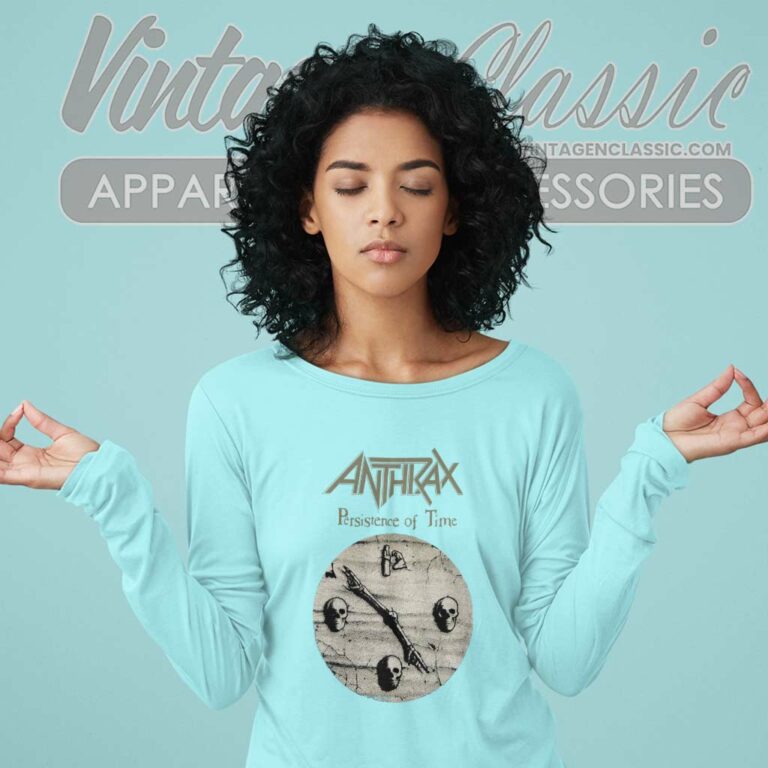 Anthrax Persistence Of Time Long Sleeve Tee Anthrax Persistence Of Time Long Sleeve Tee