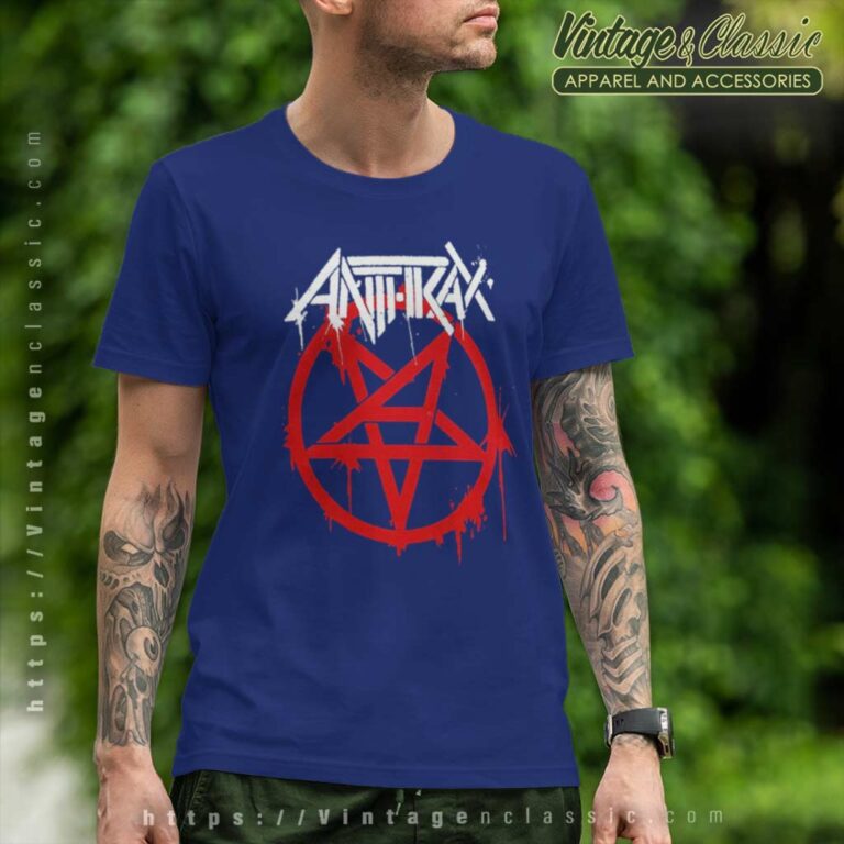 Anthrax Red And White Logo T Shirt Anthrax Red And White Logo T Shirt