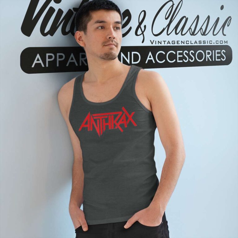 Anthrax Red Logo Tank Top Racerback Anthrax Red Logo Tank Top Racerback