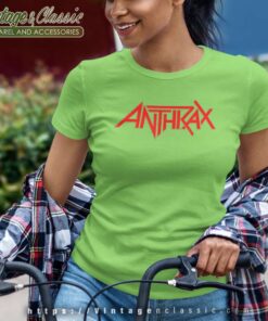Anthrax Red Logo Women TShirt