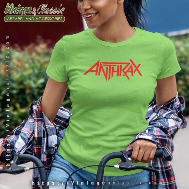 Anthrax Red Logo Women TShirt Anthrax Red Logo Women TShirt