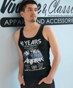 Anthrax Shirt 41 Years 1981 2022 Tank Top Racerback