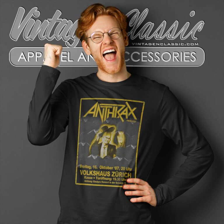Anthrax Shirt Album Among The Living Long Sleeve Tee Anthrax Shirt Album Among The Living Long Sleeve Tee