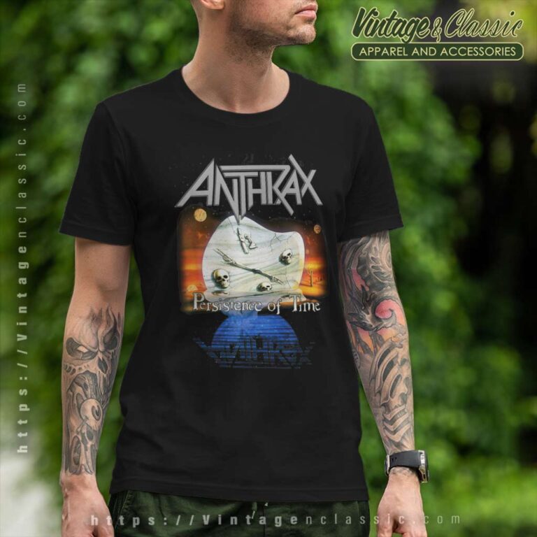 Anthrax Shirt Album Persistence Of Time 30th Anniversary T Shirt Anthrax Shirt Album Persistence Of Time 30th Anniversary T Shirt
