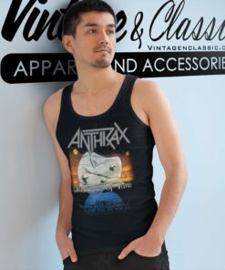 Anthrax Shirt Album Persistence Of Time 30th Anniversary Tank Top Racerback