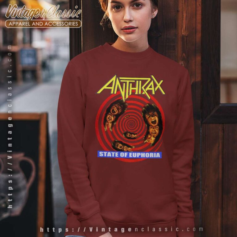 Anthrax Shirt Album State Of Euphoria Sweatshirt Anthrax Shirt Album State Of Euphoria Sweatshirt