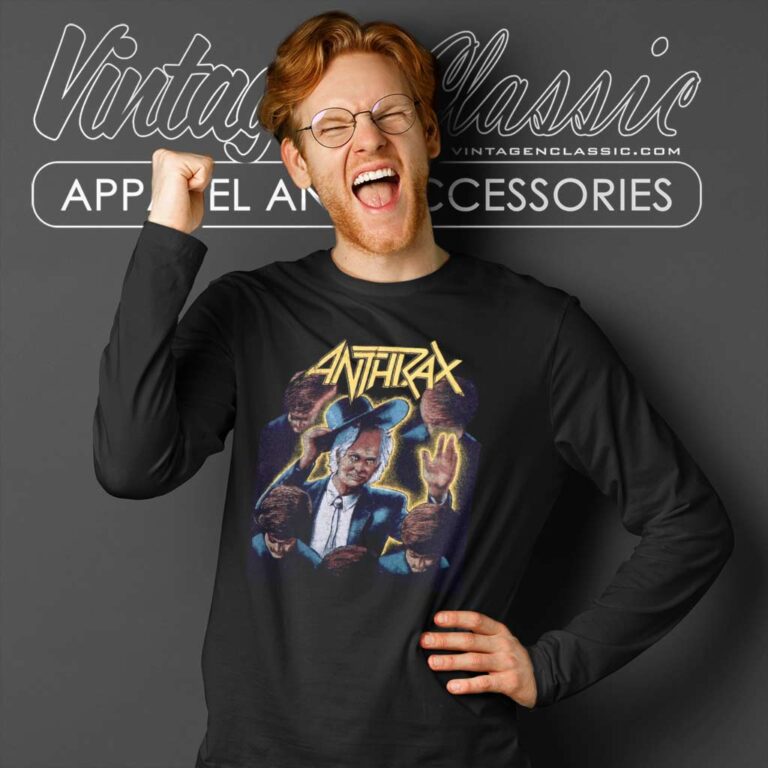 Anthrax Shirt Among The Living World Tour Long Sleeve Tee Anthrax Shirt Among The Living World Tour Long Sleeve Tee