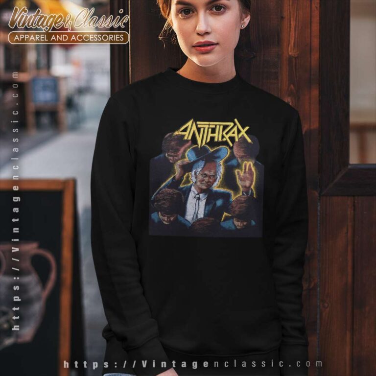 Anthrax Shirt Among The Living World Tour Sweatshirt Anthrax Shirt Among The Living World Tour Sweatshirt