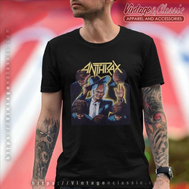 Anthrax Shirt Among The Living World Tour T Shirt Anthrax Shirt Among The Living World Tour T Shirt