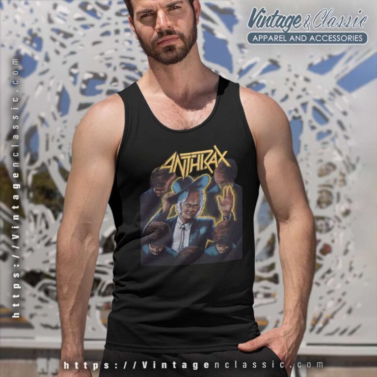 Anthrax Shirt Among The Living World Tour Tank Top Racerback Anthrax Shirt Among The Living World Tour Tank Top Racerback