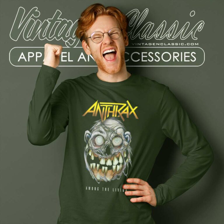 Anthrax Shirt Nicotero Among The Living Long Sleeve Tee Anthrax Shirt Nicotero Among The Living Long Sleeve Tee