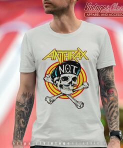 Anthrax Shirt Skull Wearing Not Hat T Shirt