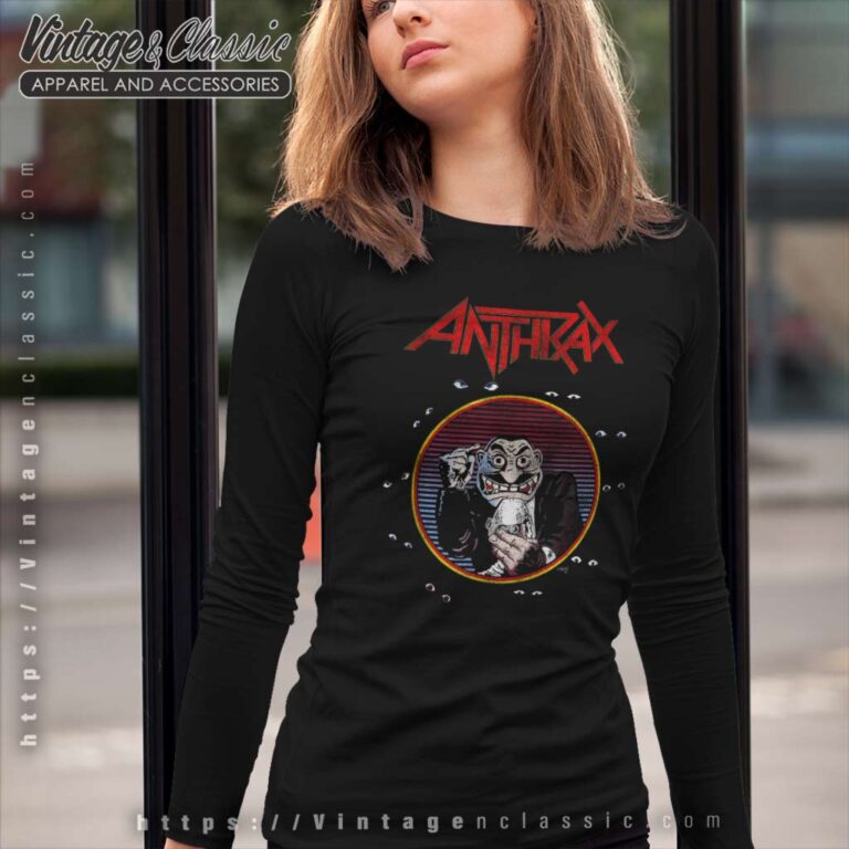 Anthrax Shirt Song Now Its Dark Long Sleeve Tee Anthrax Shirt Song Now Its Dark Long Sleeve Tee