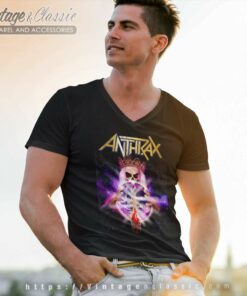 Anthrax Shirt Tear Your World Apart V Neck TShirt