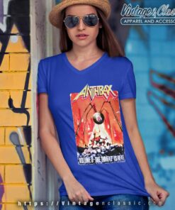 Anthrax Shirt Volume 8 The Threat Is Real V Neck TShirt