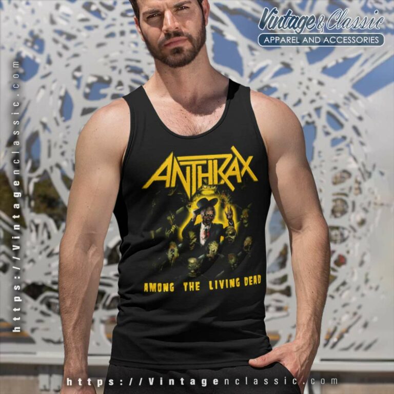Anthrax The Living Dead Tank Top Racerback Anthrax The Living Dead Tank Top Racerback