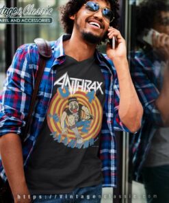 Anthrax U4 Euphoria V Neck TShirt