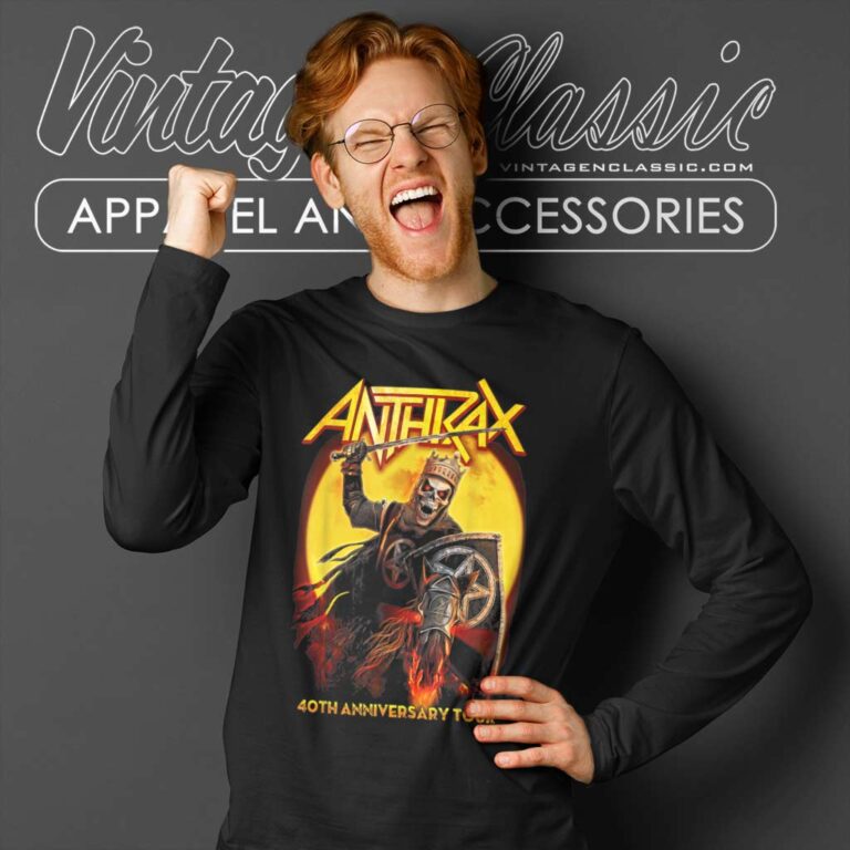 Anthrax We Ride With Death Long Sleeve Tee Anthrax We Ride With Death Long Sleeve Tee