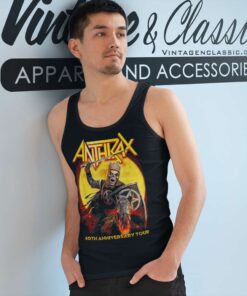 Anthrax We Ride With Death Tank Top Racerback