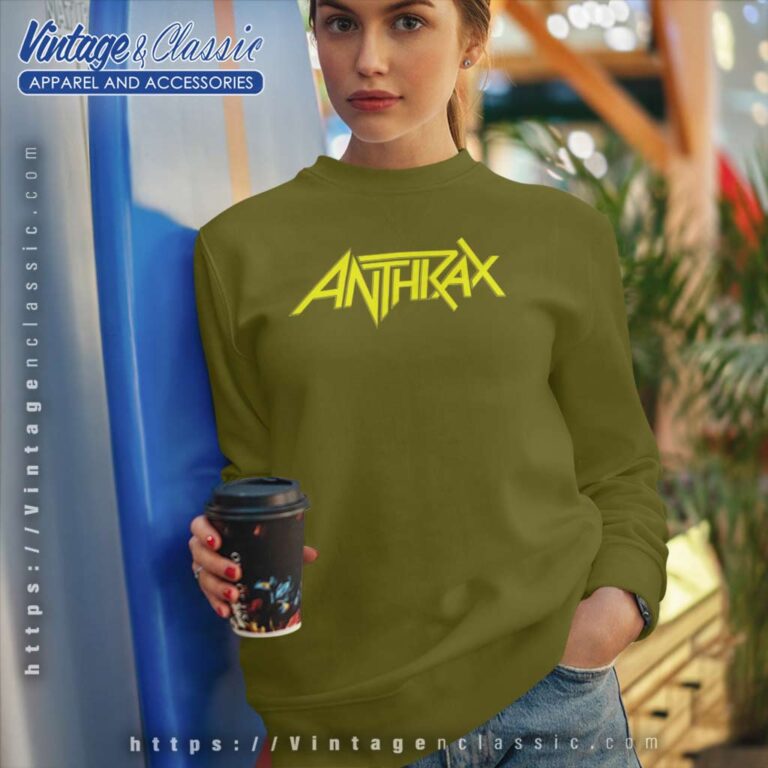 Anthrax Yellow Logo Sweatshirt 1 Anthrax Yellow Logo Sweatshirt 1