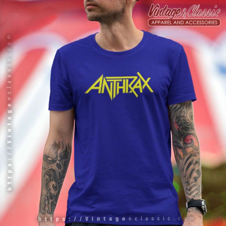 Anthrax Yellow Logo T Shirt 1 Anthrax Yellow Logo T Shirt 1