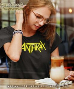 Anthrax Yellow Logo Women TShirt 1
