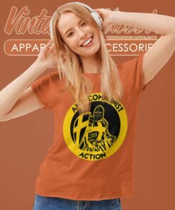 Anti Communist Action Anti Woke Conservative Women TShirt