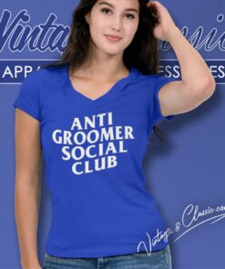 Anti Groomer Social Club Shirt 5 Anti Groomer Social Club V Neck TShirt