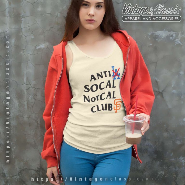 Anti Los Angeles Dodgers Socal Norcal Club San Francisco Giants Tank Top Racerback Anti Los Angeles Dodgers Socal Norcal Club San Francisco Giants Tank Top Racerback