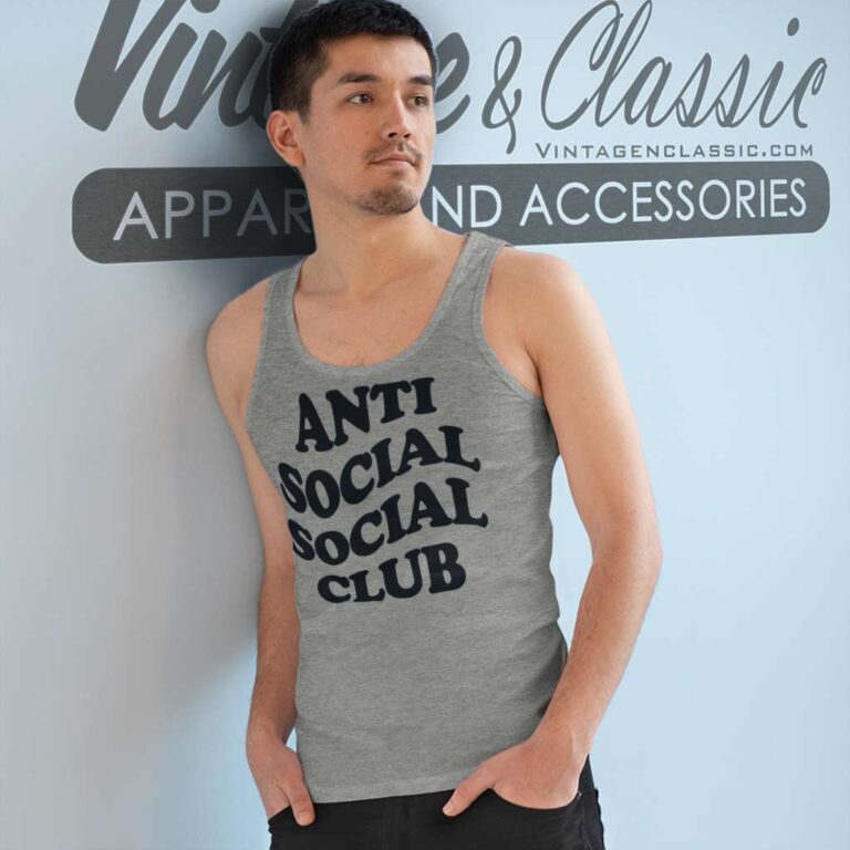 Anti Social Social Club Tank Top Racerback Anti Social Social Club Tank Top Racerback