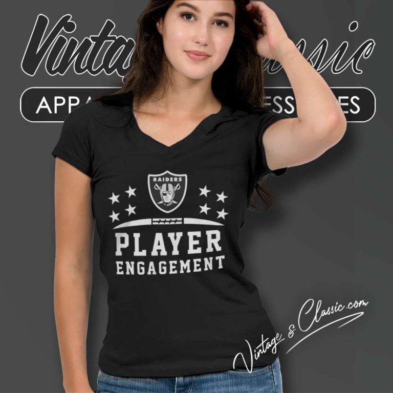 Antonio Pierce Raiders Players Engagement Nfl V Neck TShirt Antonio Pierce Raiders Players Engagement Nfl V Neck TShirt