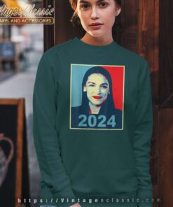 Aoc For President 2024 Aoc See Through Sweatshirt