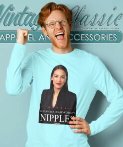 Aoc See Through Alexandria Ocasio Cortez Long Sleeve Tee