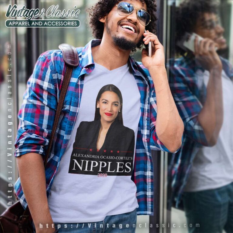 Aoc See Through Alexandria Ocasio Cortez V Neck TShirt Aoc See Through Alexandria Ocasio Cortez V Neck TShirt